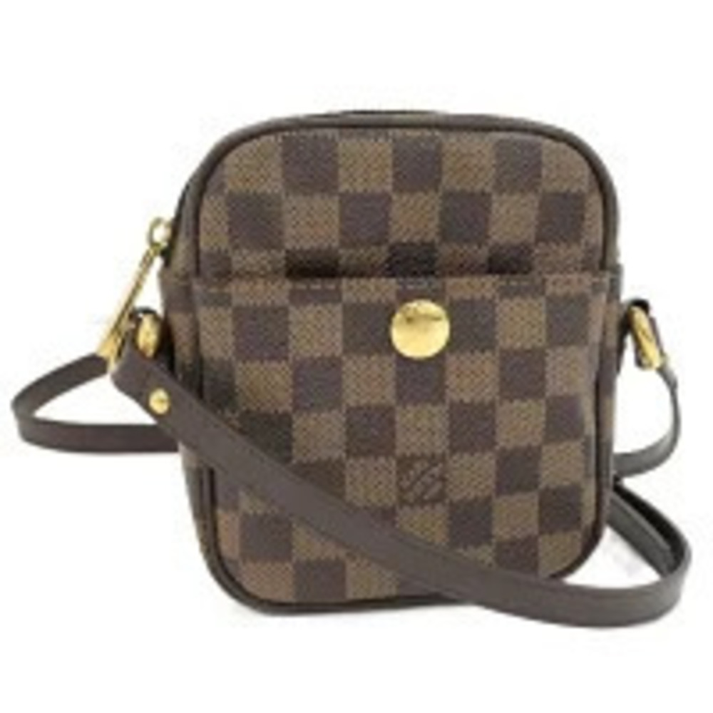 LOUIS VUITTON Rift Shoulder Bag Damier Ebene Brown
